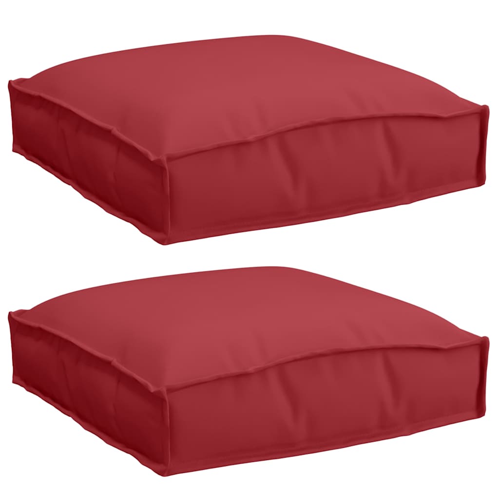 Jastuk 2 pcs Vinska crvena 40 x 40 x 8 cm Oxford tkanina