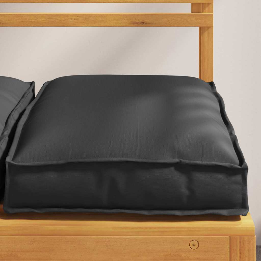 Jastuk 4 pcs Crna 40 x 40 x 8 cm Oxford tkanina