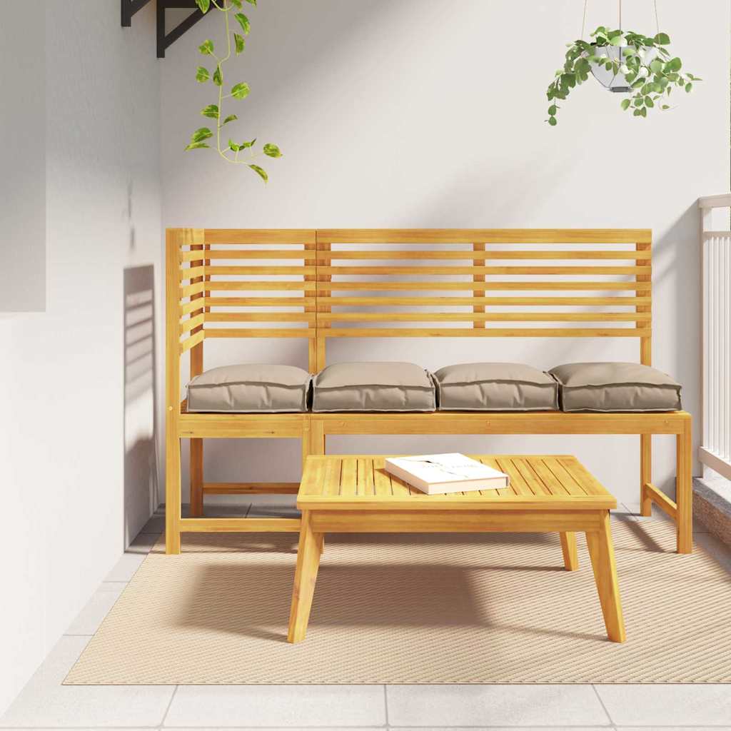 Jastuk 4 pcs Sivo-smeđa 40 x 40 x 8 cm Oxford tkanina