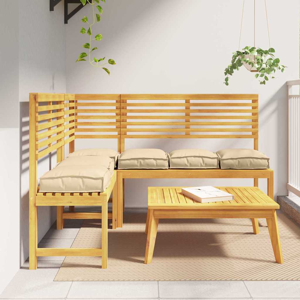 Jastuk 6 pcs Bež 40 x 40 x 8 cm Oxford tkanina