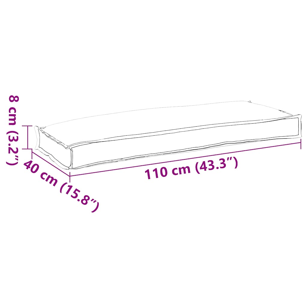 Jastuk Antracit 110 x 40 x 8 cm Oxford tkanina