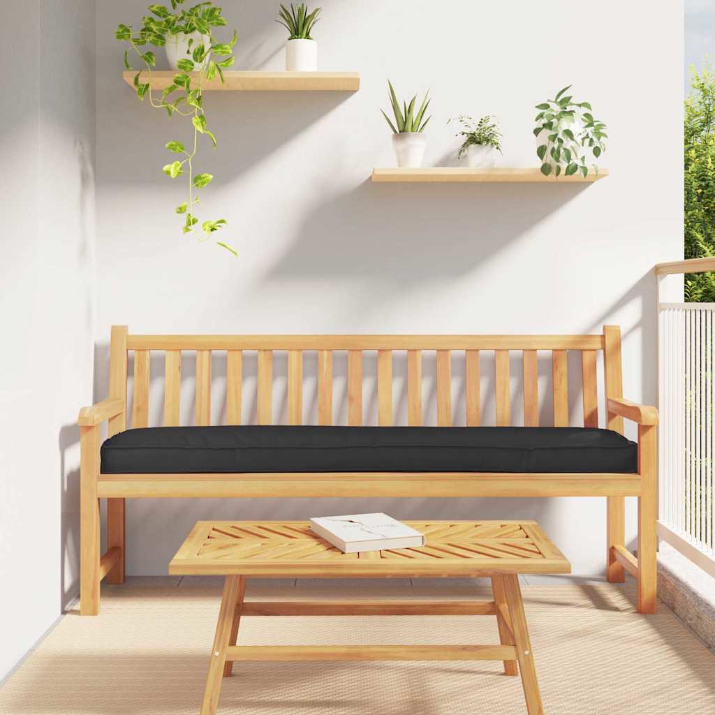 Jastučić za palete Crna 180 x 40 x 8 cm Oxford tkanina