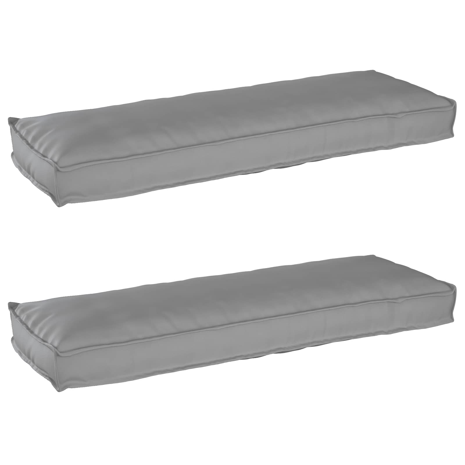 Set jastučića za palete 2 pcs Siva 120 x 40 x 8 cm