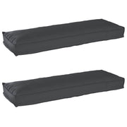 Set jastučića za palete 2 pcs Crna 120 x 40 x 8 cm