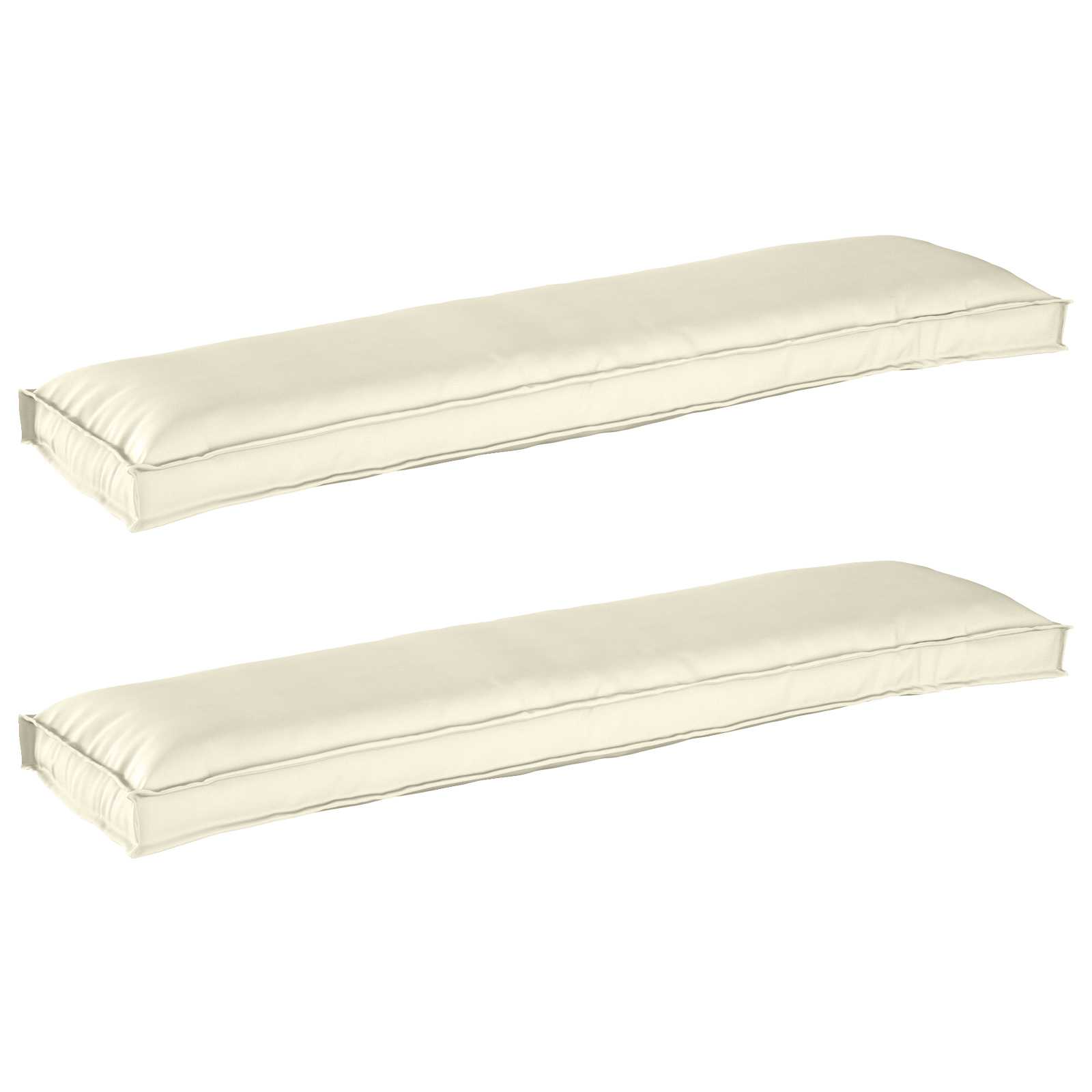 Set jastučića za palete 2 pcs Krema 150 x 40 x 8 cm