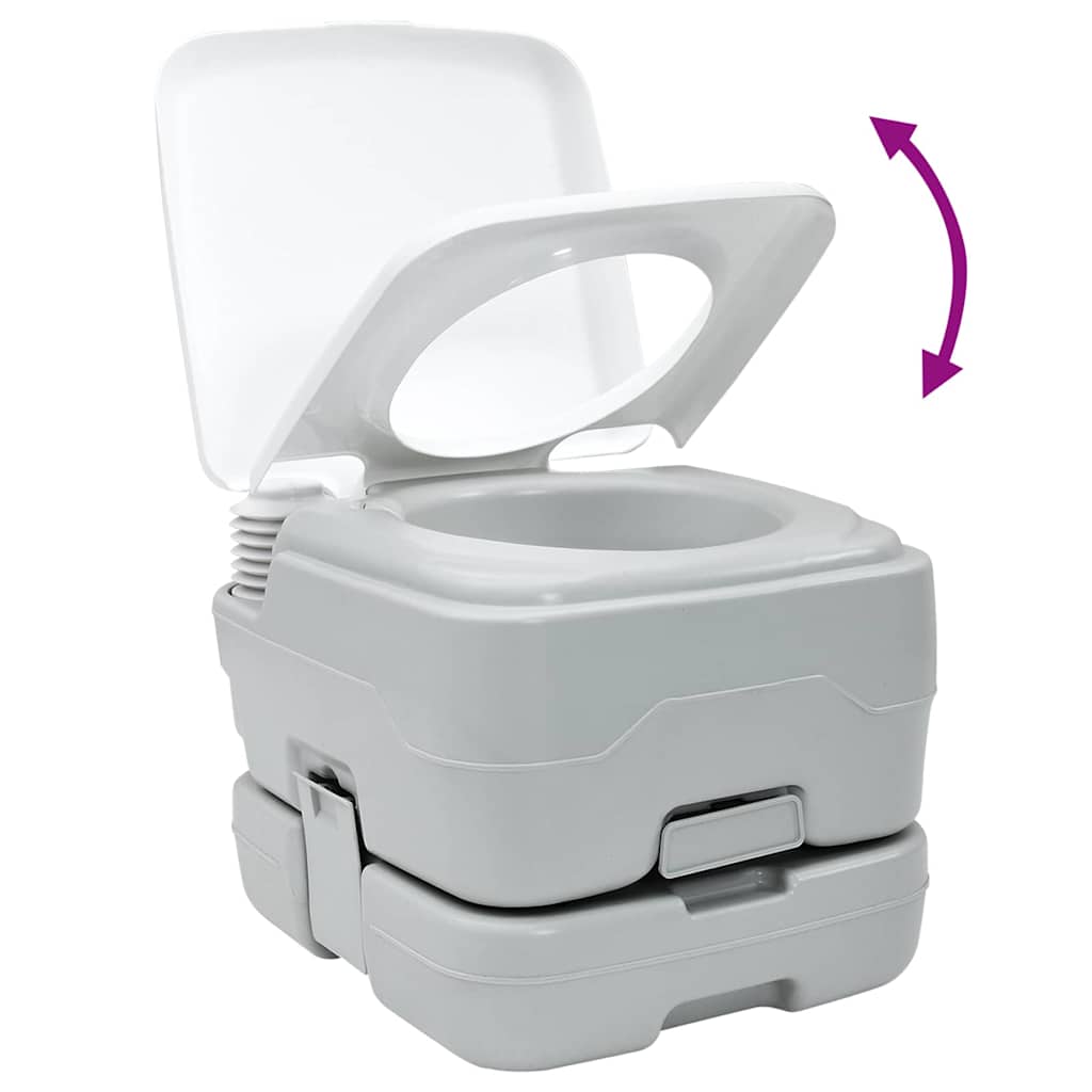 Kamperski WC Siva i bijela 41,5 x 36,5 x 30 cm Polietilen