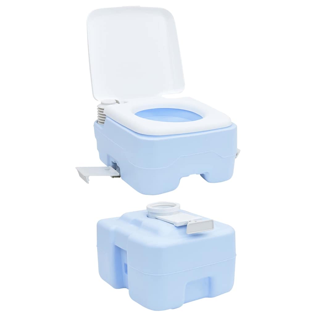 Kamperski WC Svijetloplava i bijela 41,5 x 36,5 x 42 cm
