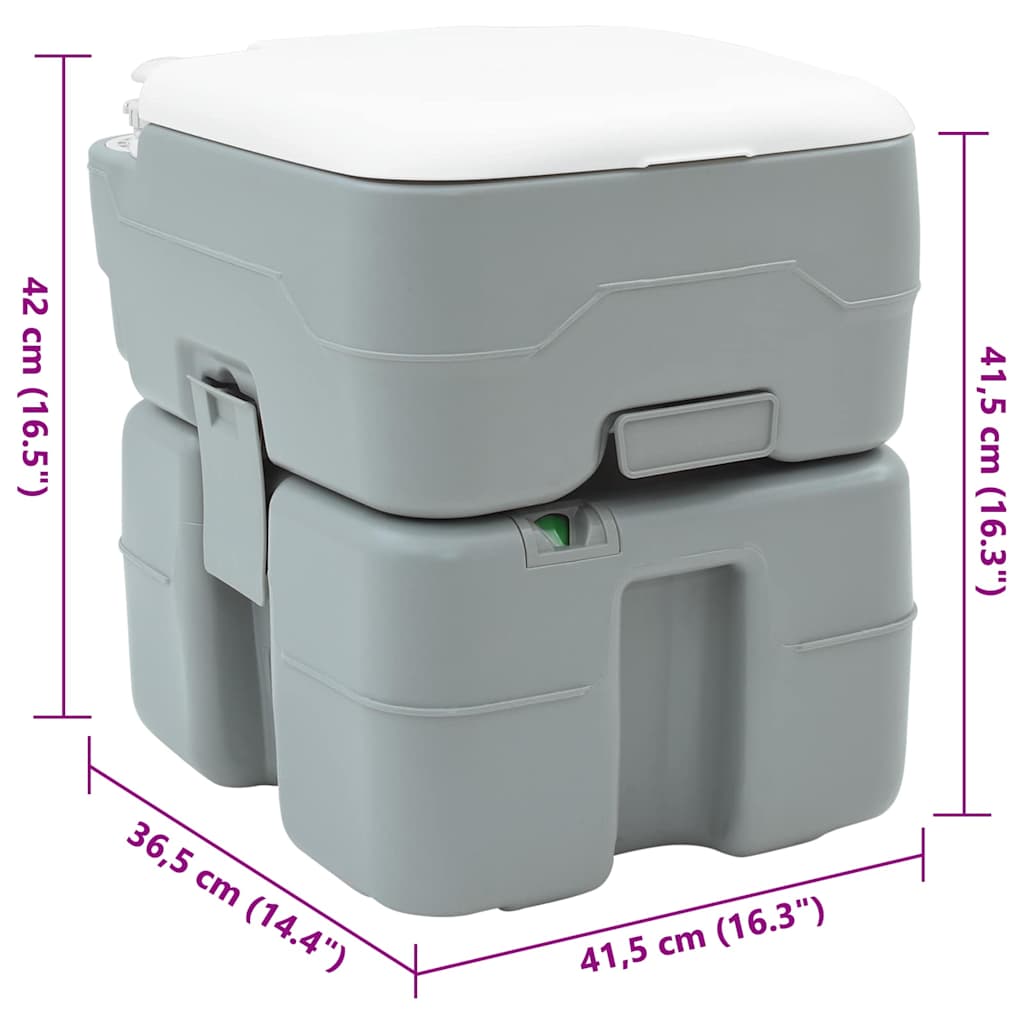 Kamperski WC Siva 41,5 x 36,5 x 42 cm Polietilen Visoke Gustoće