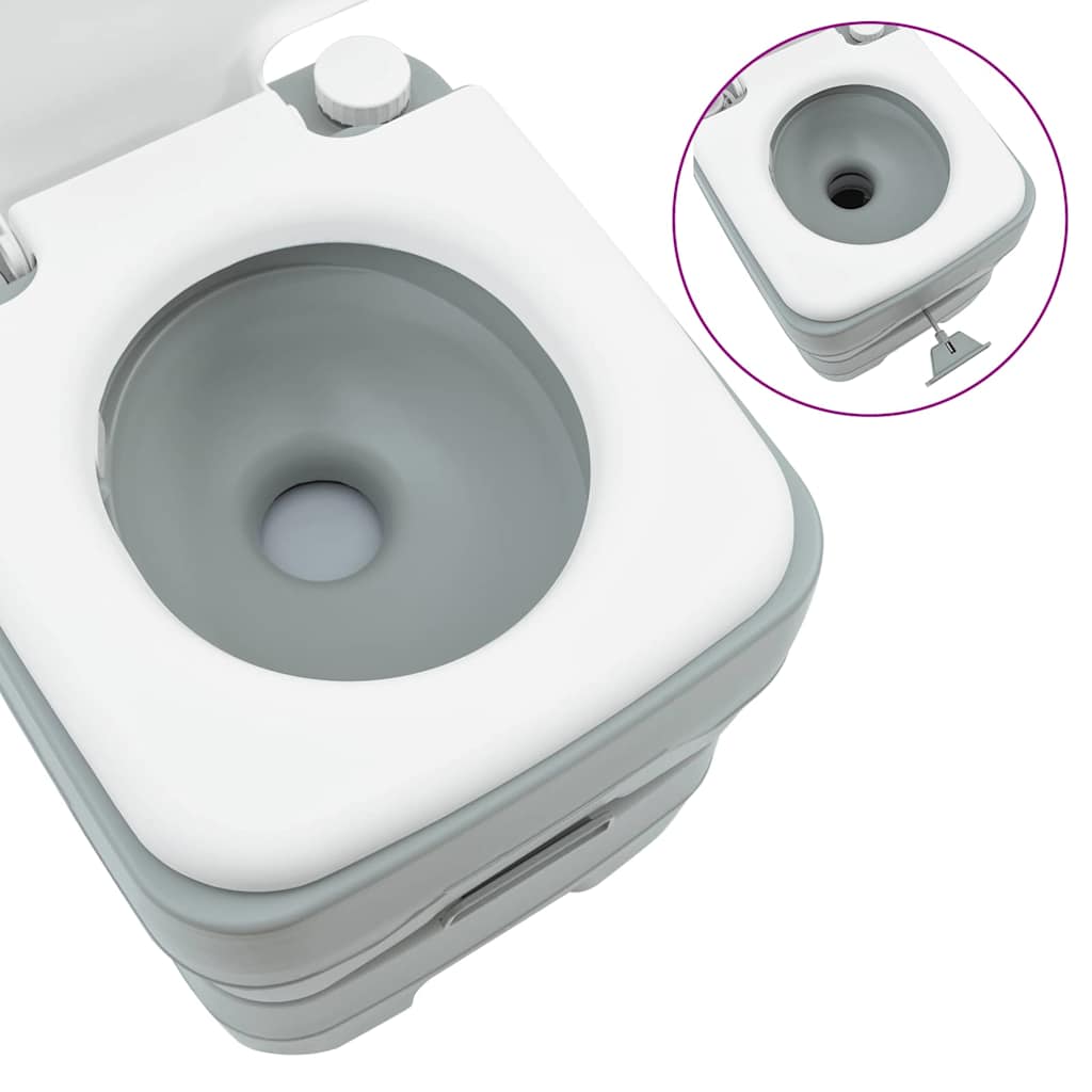 Kamperski WC set 2 pcs Siva 50,5 x 33 x 103 cm
