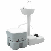 Kamperski WC set 2 pcs Siva 50,5 x 33 x 103 cm