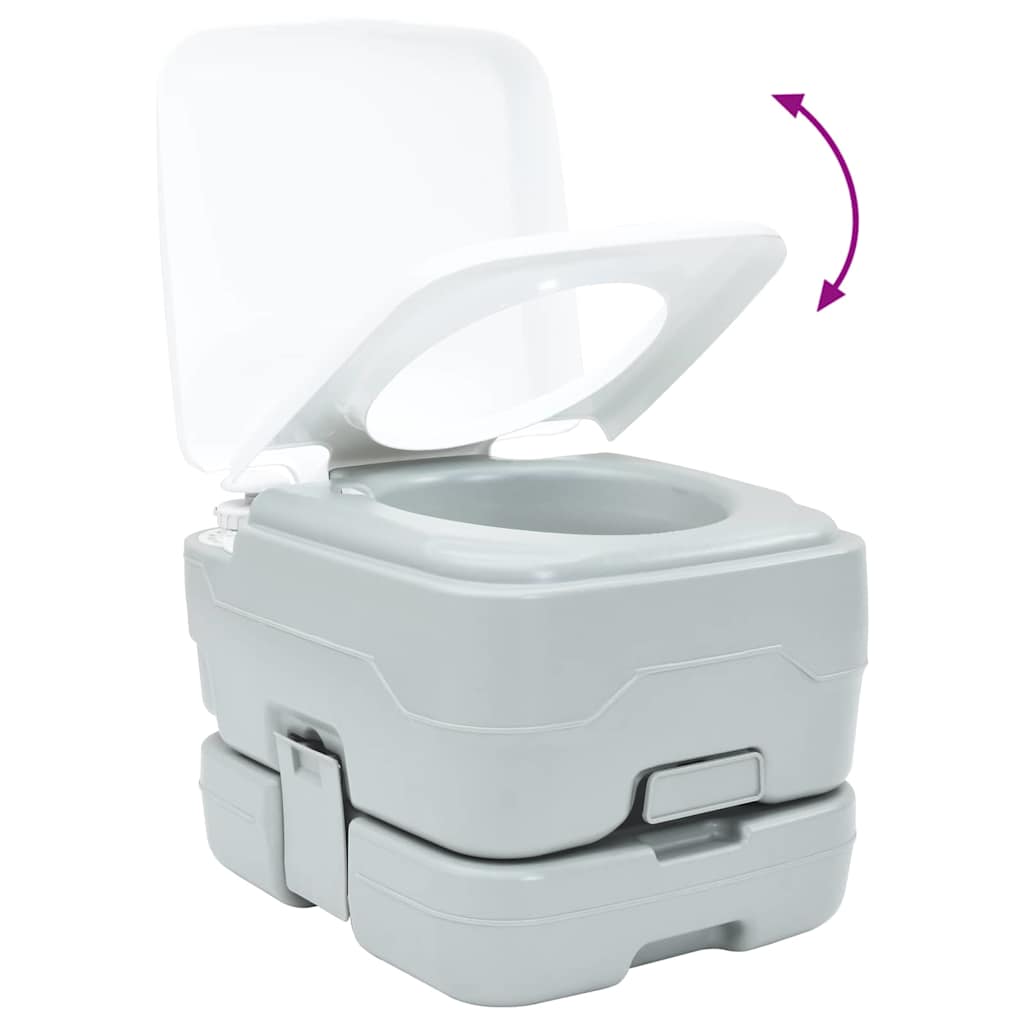Kamperski WC Siva i bijela 41,5 x 36,5 x 30 cm Polietilen
