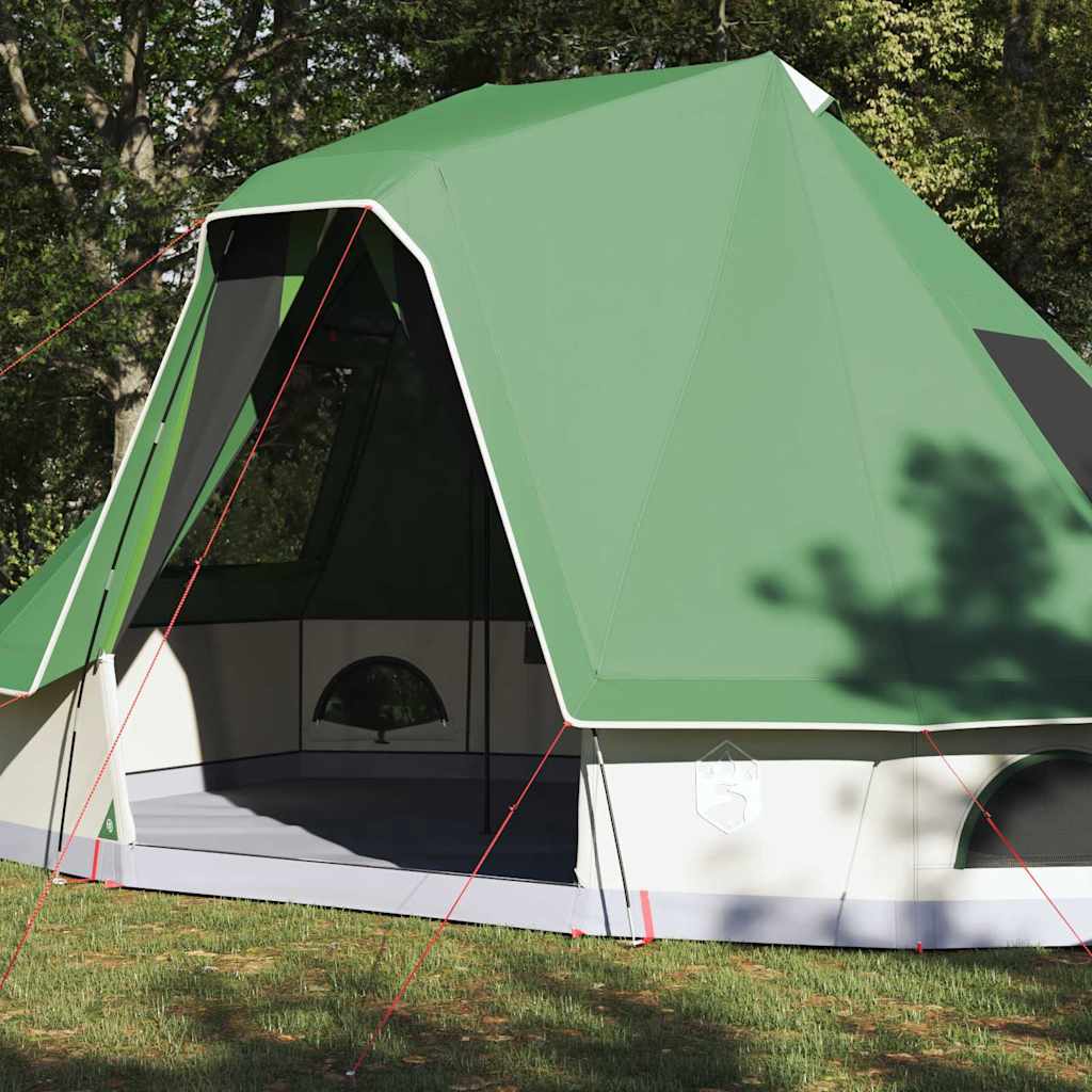 Tipi šator s krovom s pohranom Zelena 466 x 310 x 240 cm taft