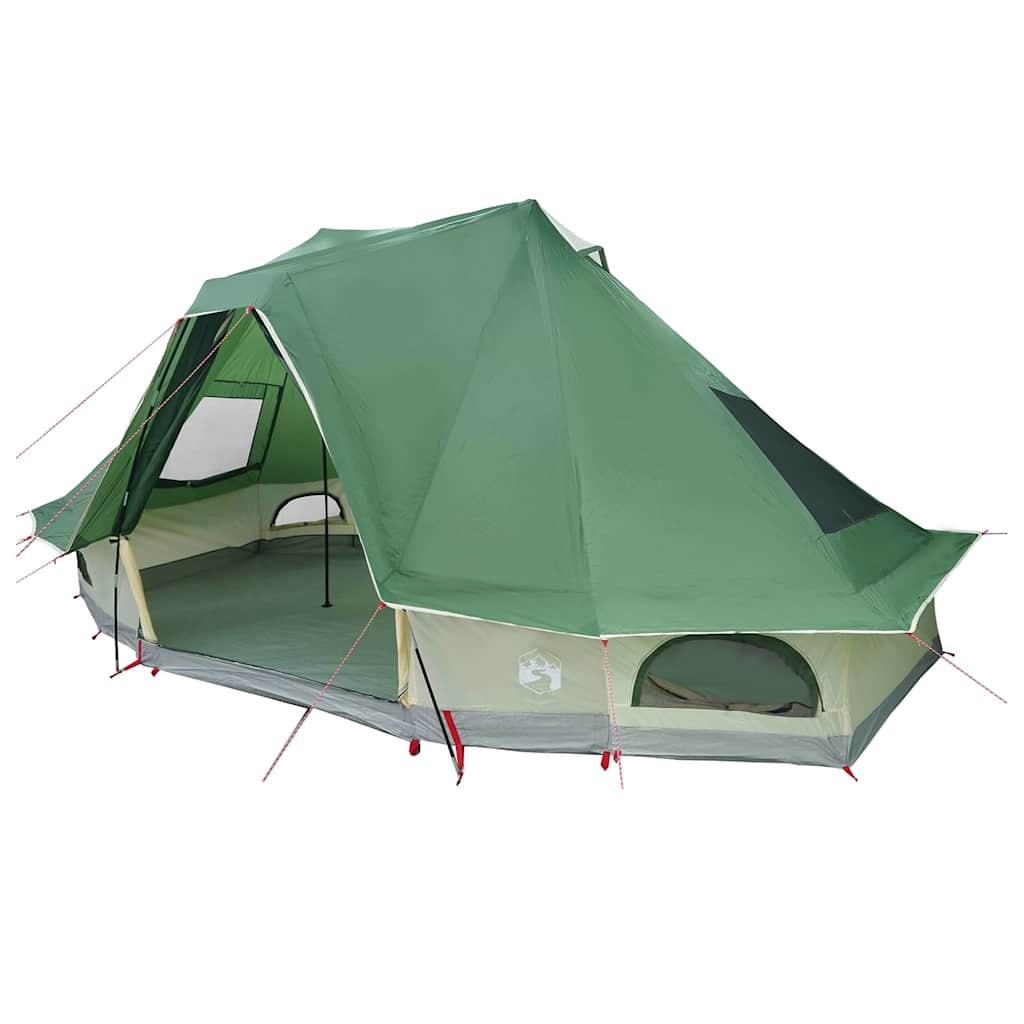 Tipi šator s krovom s pohranom Zelena 466 x 310 x 240 cm taft