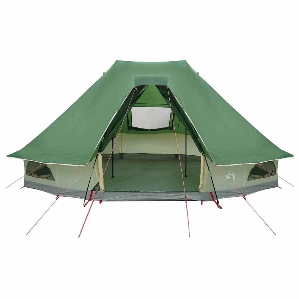 Tipi šator s krovom s pohranom Zelena 466 x 310 x 240 cm taft
