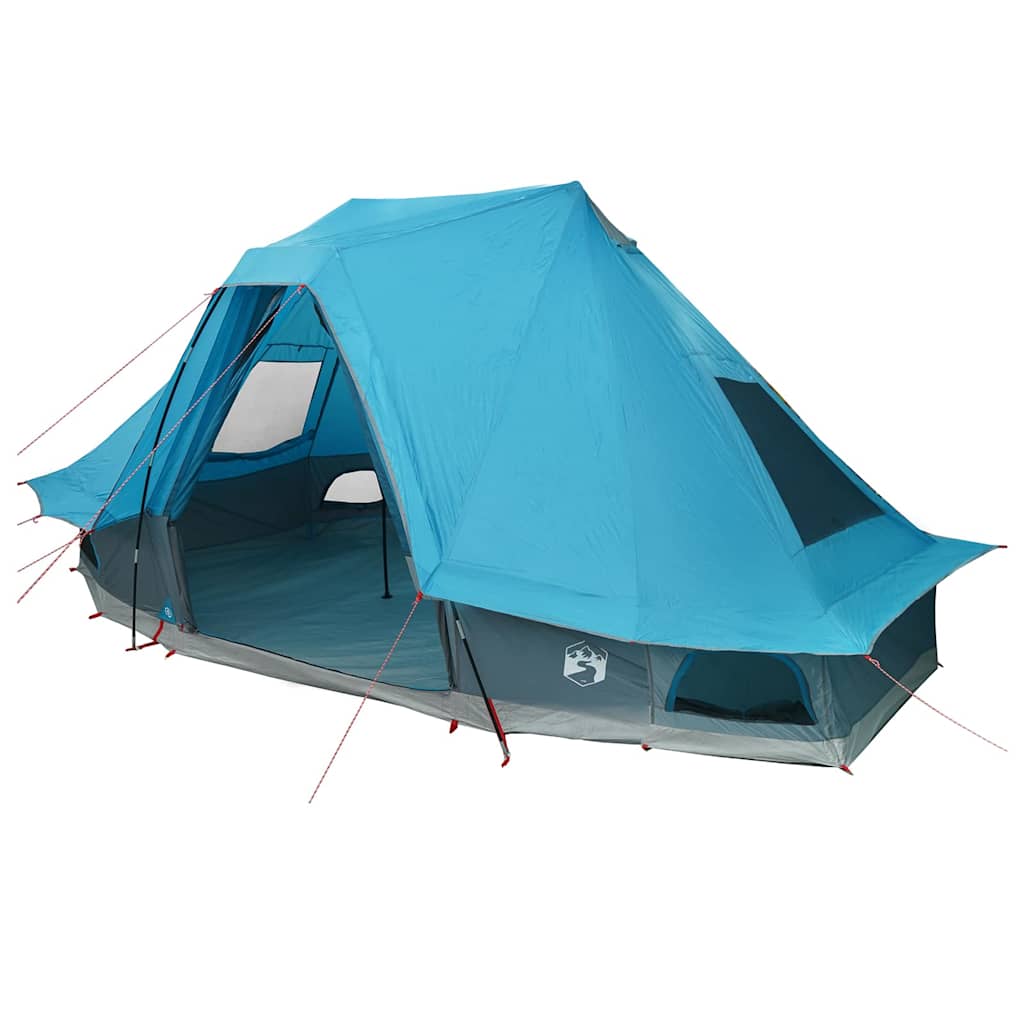 Tipi šator s krovom s pohranom Plava 466 x 310 x 240 cm taft