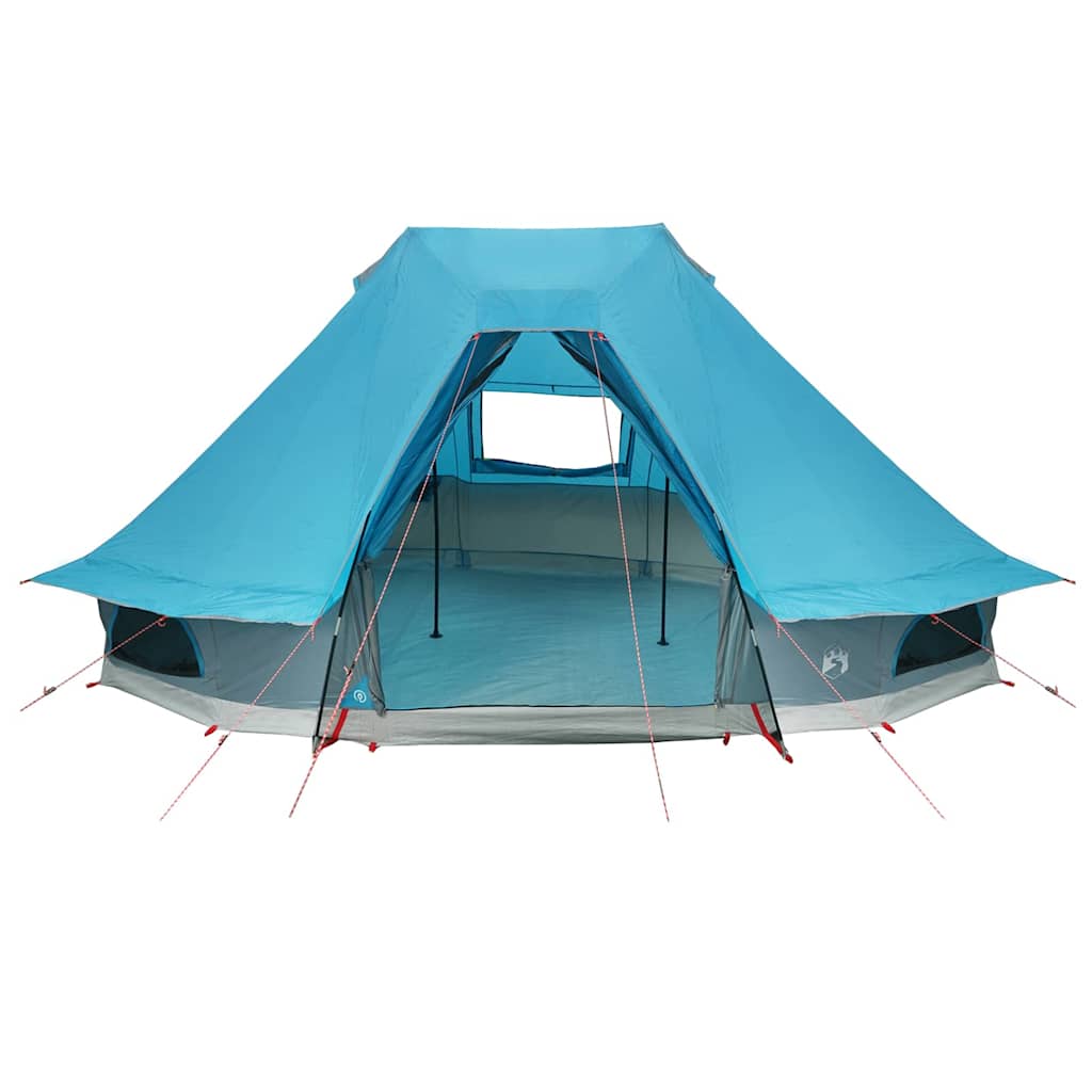 Tipi šator s krovom s pohranom Plava 466 x 310 x 240 cm taft