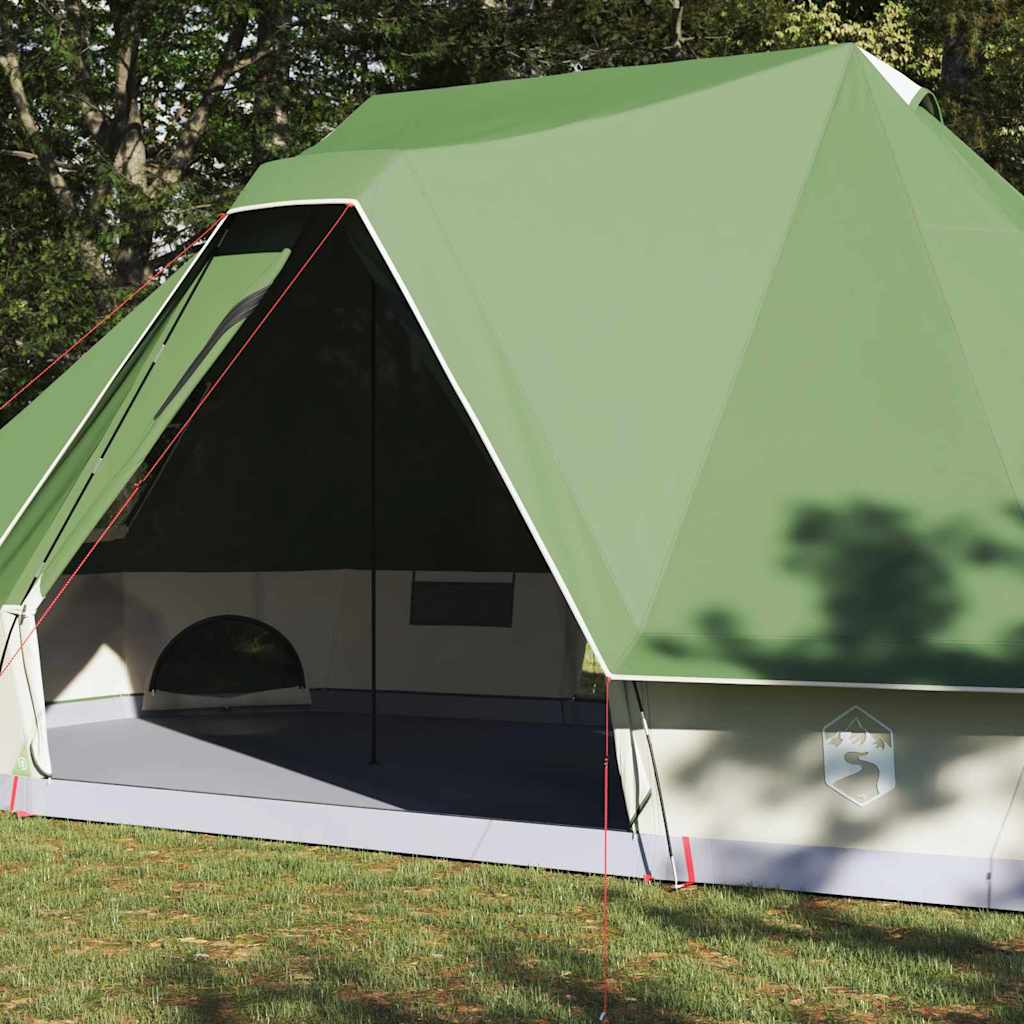 Tipi šator s krovom s pohranom Zelena 680 x 430 x 270 cm taft