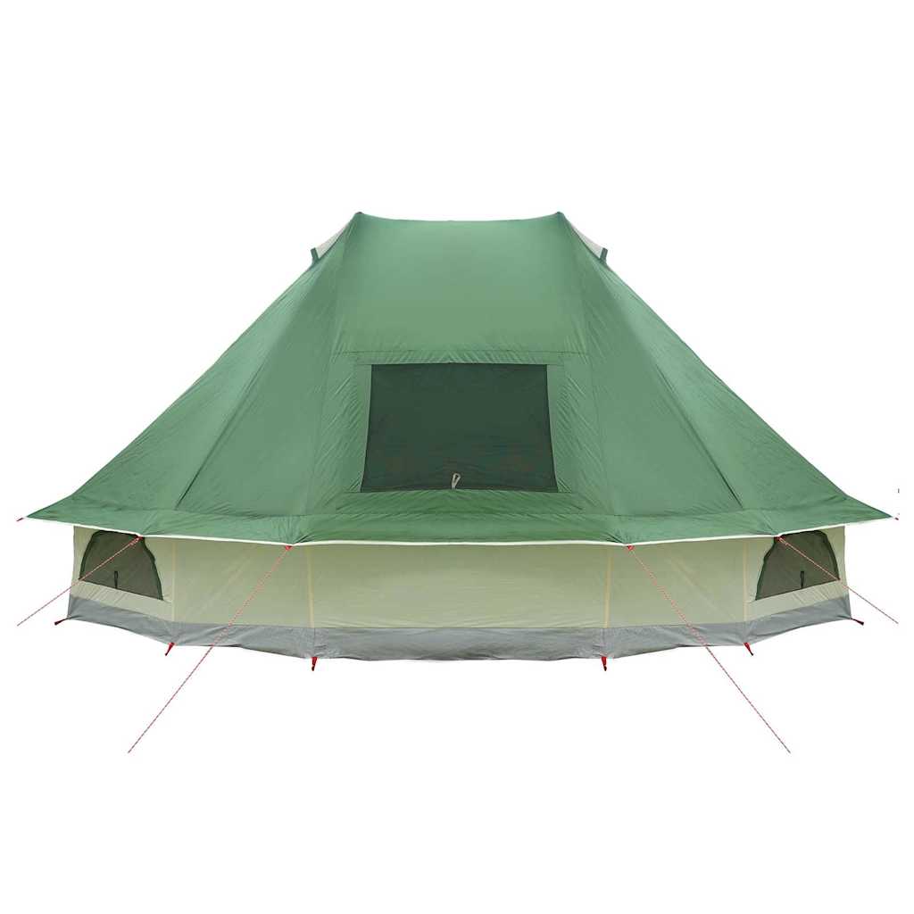 Tipi šator s krovom s pohranom Zelena 680 x 430 x 270 cm taft