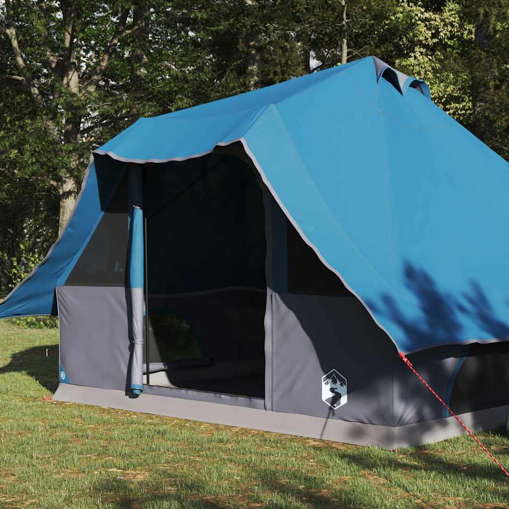 Tipi šator s krovom s pohranom Plava 358 x 296 x 258 cm taft