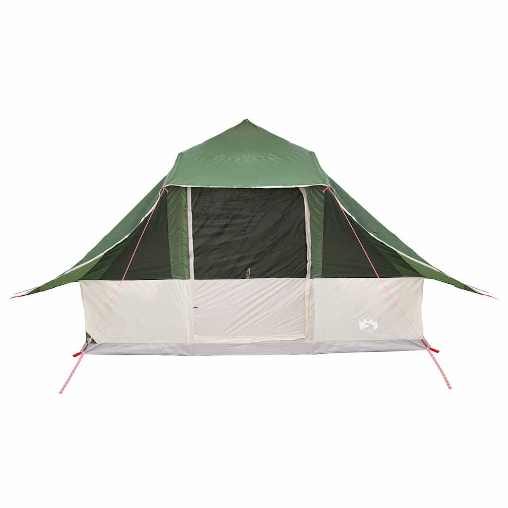 Tipi šator s krovom s pohranom Zelena 364 x 281 x 257 cm taft