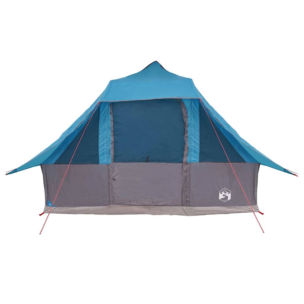 Tipi šator s krovom s pohranom Plava 364 x 281 x 257 cm taft