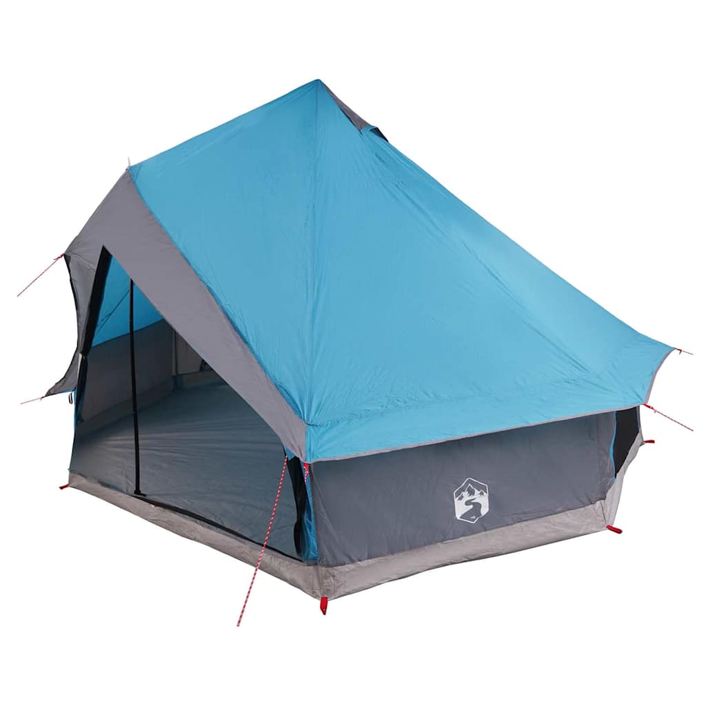 Tipi šator s krovom s pohranom Plava 400 x 346 x 250 cm taft
