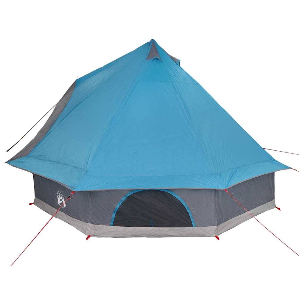 Tipi šator s krovom s pohranom Plava 400 x 346 x 250 cm taft