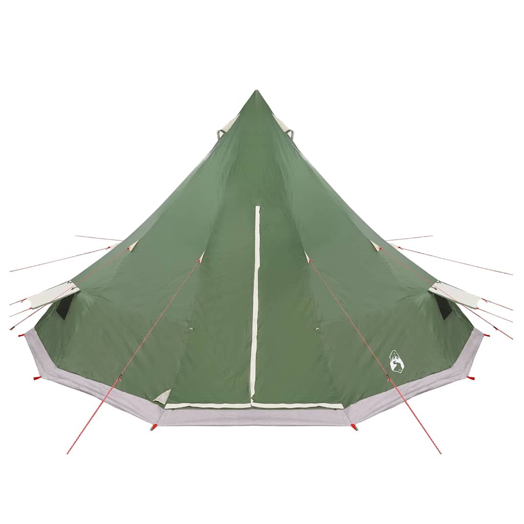 Tipi šator s krovom s pohranom Zelena 560 x 560 x 300 cm taft