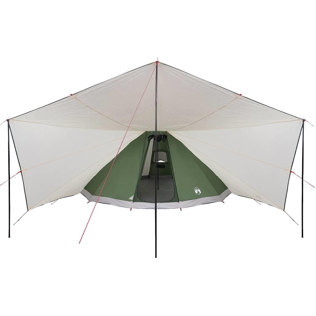Tipi šator s krovom s pohranom Zelena 510 x 690 x 330 cm taft