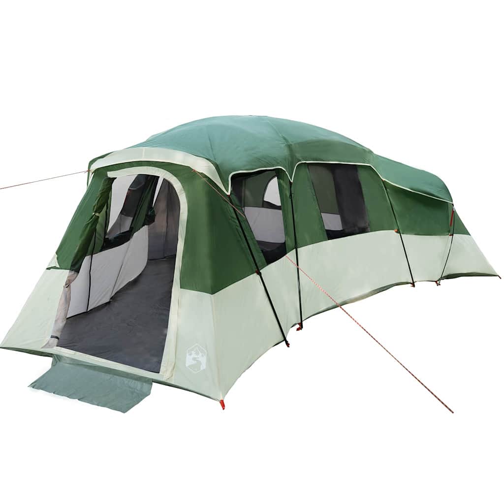Obiteljski šator s krovom Zelena 762 x 655 x 218 cm taft
