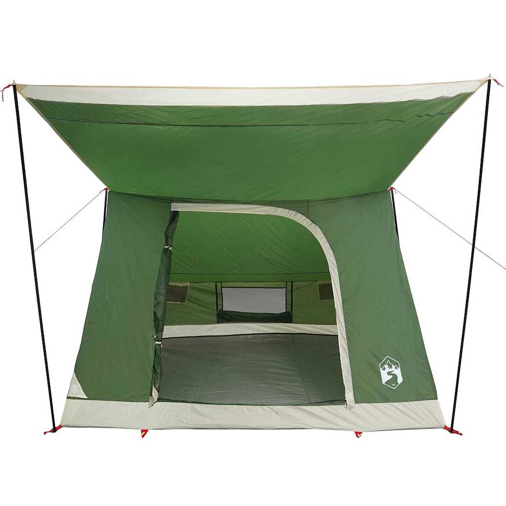 Kamping šator s krovom Zelena 282 x 225 x 154 cm taft