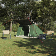 Kamping šator s krovom Zelena 223 x 163 x 130 cm taft