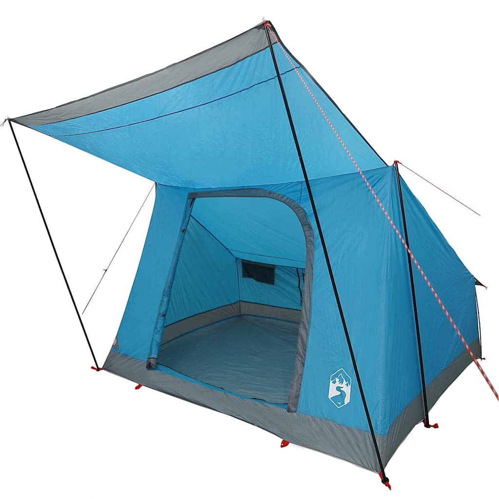 Kamping šator s krovom s pohranom Plava 223 x 163 x 130 cm taft