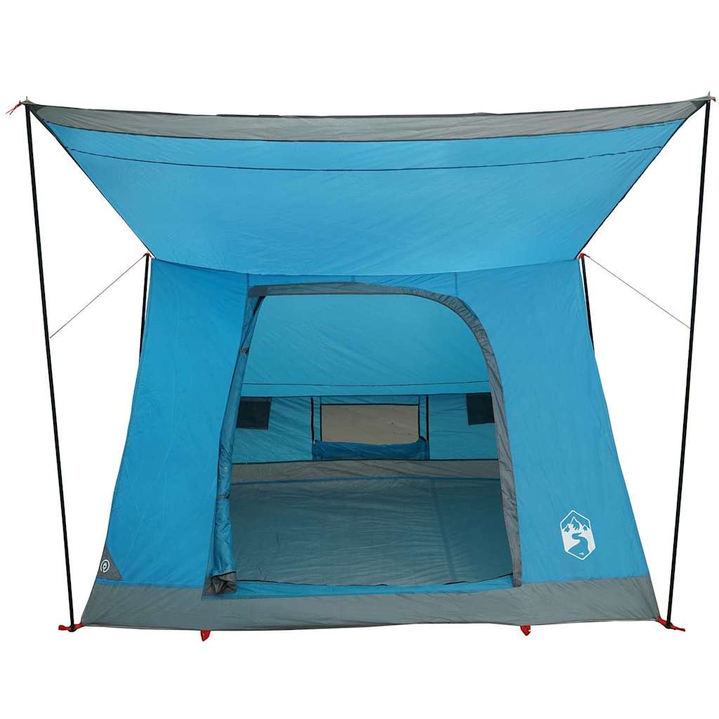 Kamping šator s krovom s pohranom Plava 223 x 163 x 130 cm taft