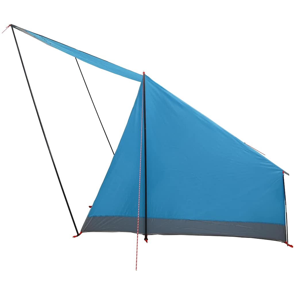 Kamping šator s krovom s pohranom Plava 223 x 163 x 130 cm taft