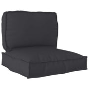 Set jastučića za palete 2 pcs Crna Oxford tkanina