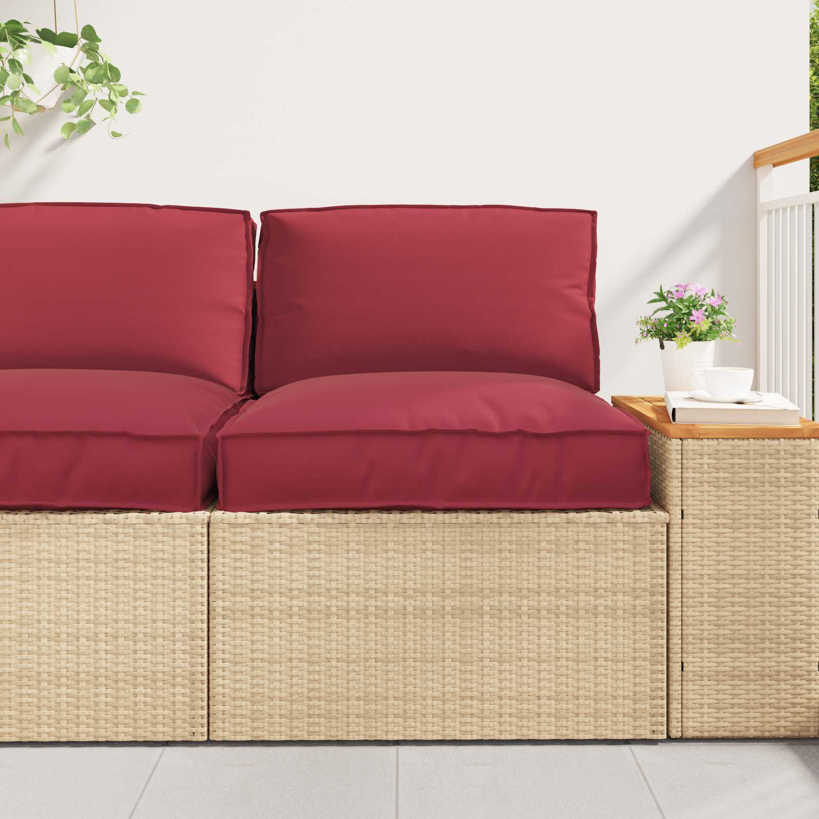Set jastučića za palete 2 pcs Crna Oxford tkanina
