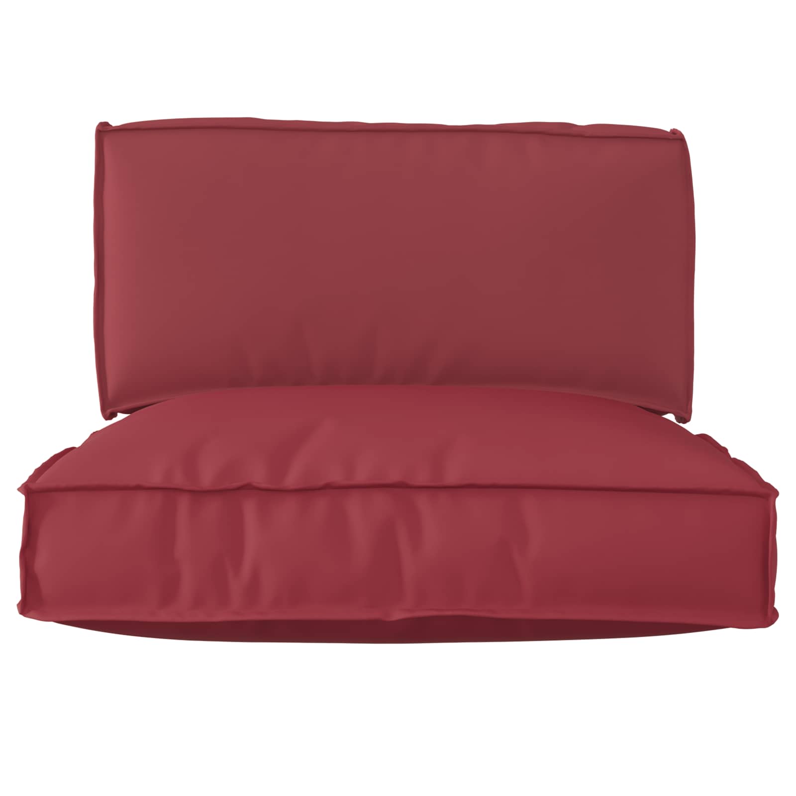 Set jastučića za palete 2 pcs Vinska crvena Oxford tkanina
