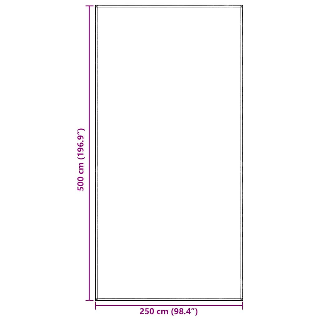 Teppi za šator Plava i siva 500 x 250 cm Polietilen