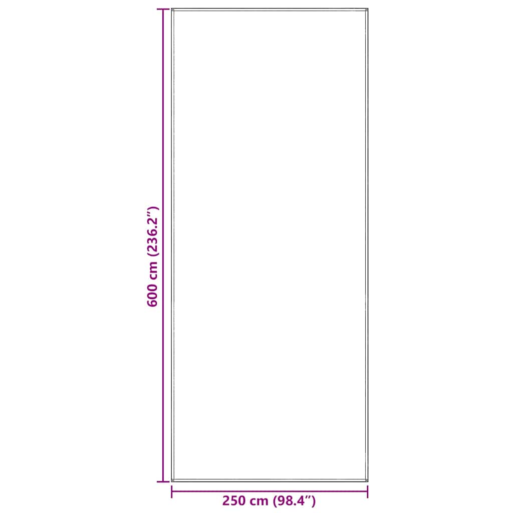Teppi za šator Plava i siva 600 x 250 cm Polietilen
