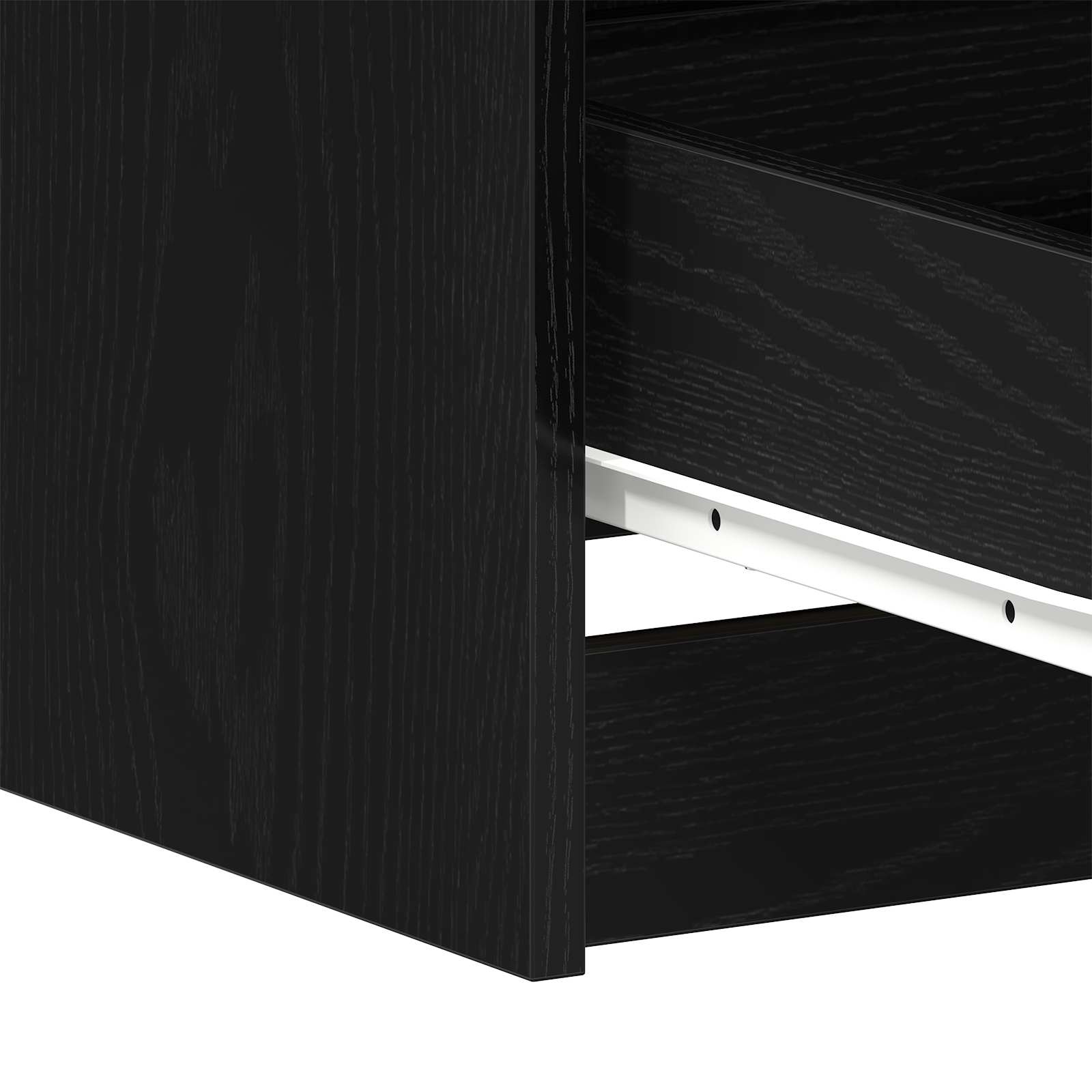 Stol s ladicama Crni hrast 140 x 50 x 76 cm Konstruirano drvo