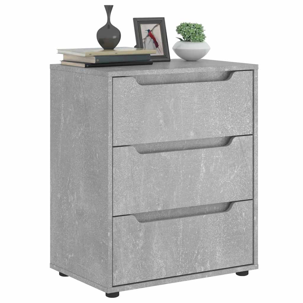 Komoda VISNES beton siva 60x40x73 cm konstruirano drvo