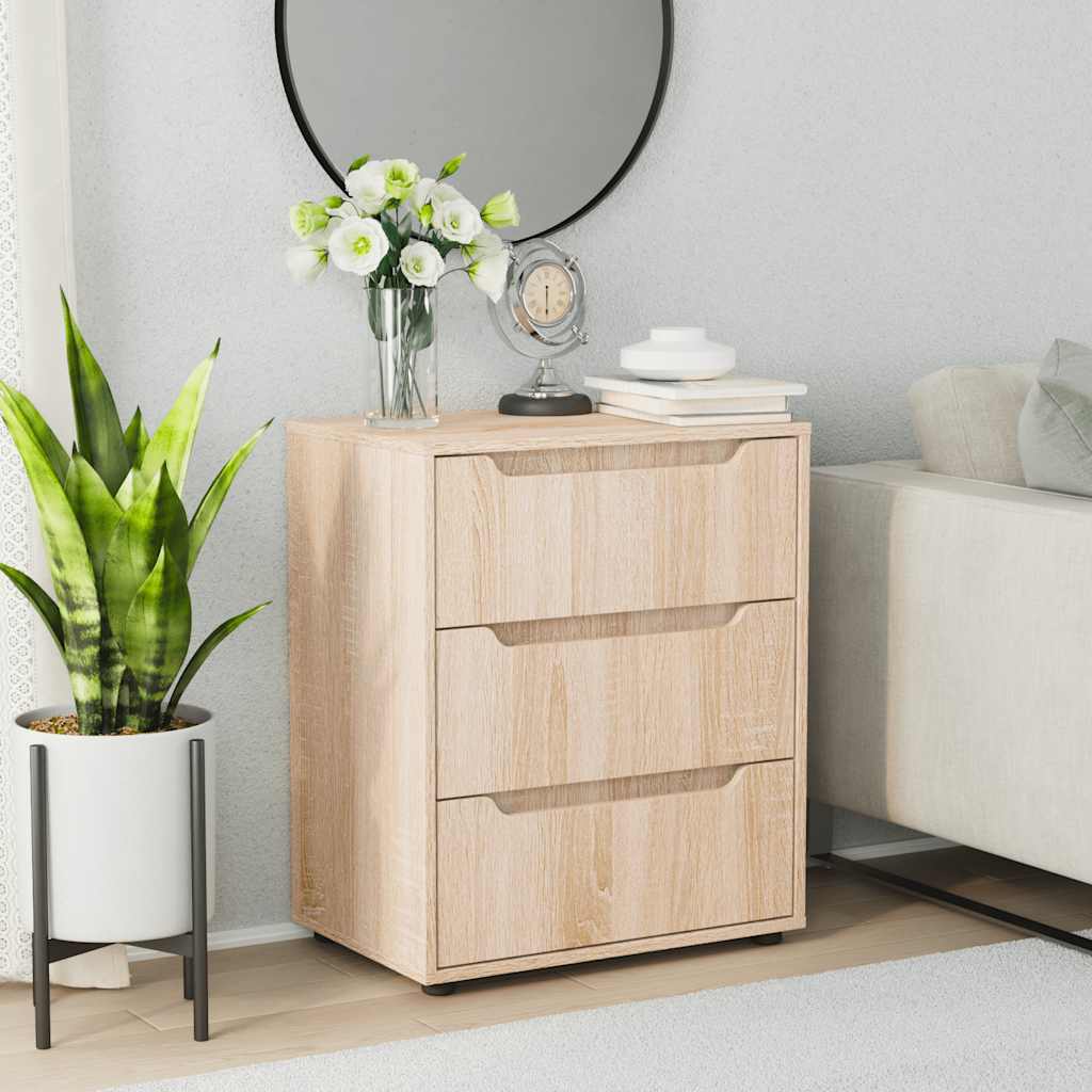 Komoda VISNES sonoma hrast 60x40x73 cm konstruirano drvo