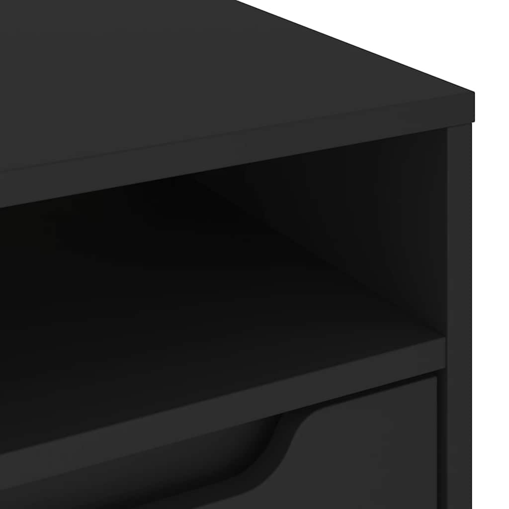 TV ormarić VISNES crni 60x40x38 cm izrađeno drvo