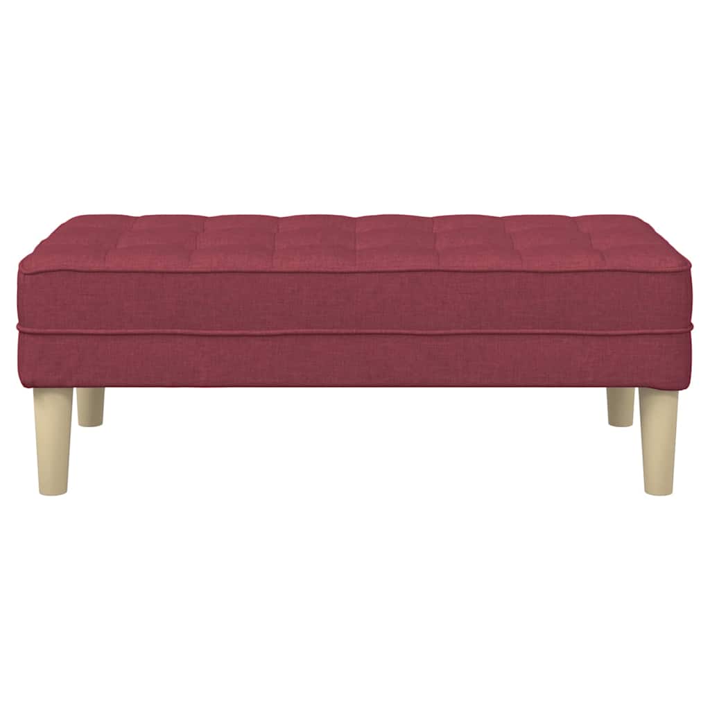 klupa s jastukom Vinska crvena 113 x 57 x 39 cm tkanina