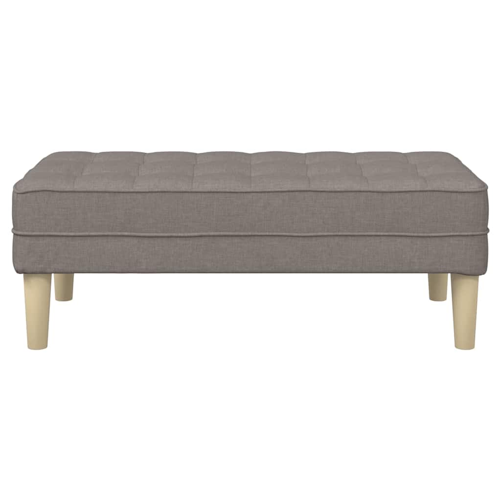 klupa s jastukom Sivo-smeđa 113 x 57 x 39 cm tkanina