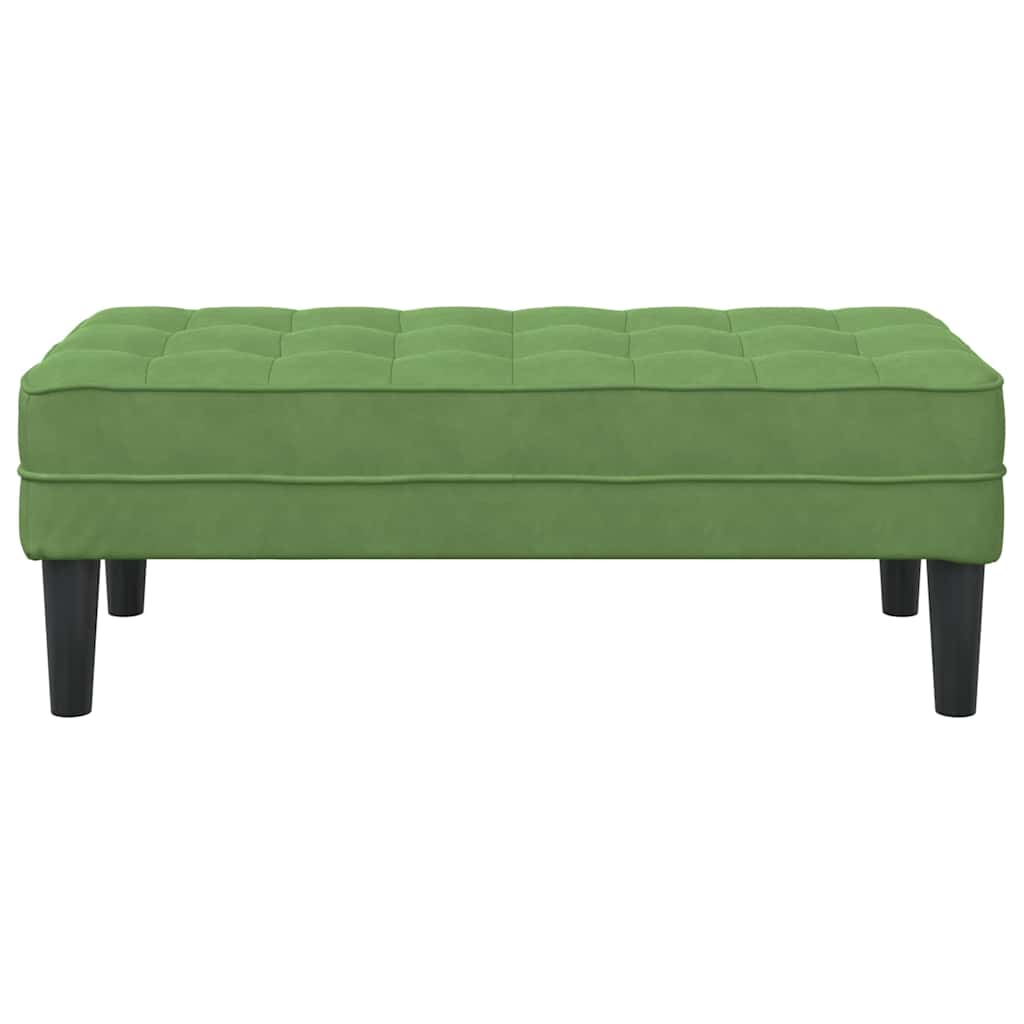klupa s jastukom Svijetlo zelena 113 x 57 x 39 cm Baršun