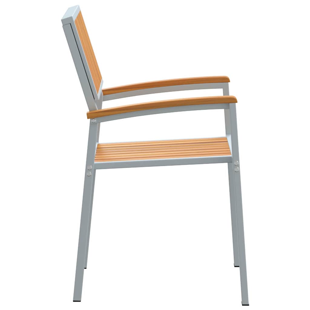 Stolica koja se može slagati 4 pcs Smeđa 56 x 57 x 87 cm