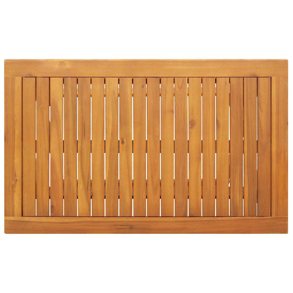 Bistro set 5 pcs Prirodna nafta Čvrsto drvo akacije