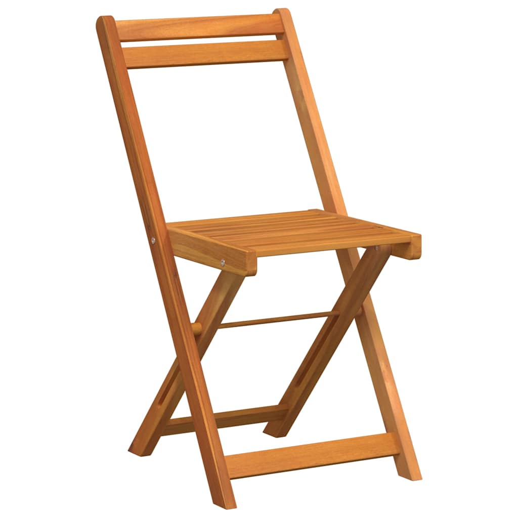 Bistro set 3 pcs Prirodna nafta Čvrsto drvo akacije
